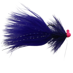 Image of VooDoo Custom Tackle Woolly Bugger Jig | Hot Pink/Purple; 1/32 oz.