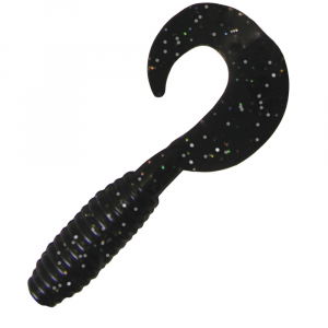 Image of Kalin's Lunker Grub Soft Bait | Black Hologram; 3 in.