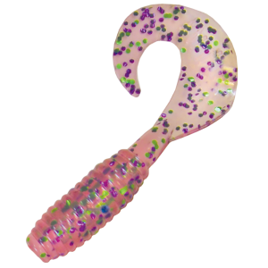 Image of Kalin's Lunker Grub Soft Bait | Cotton Candy; 3 in.