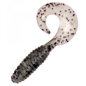 Image of Kalin's Lunker Grub Soft Bait | Smoke Salt Pepper; 3 in.