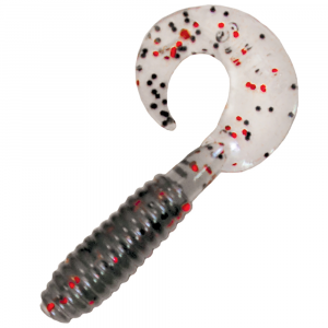 Image of Kalin's Lunker Grub Soft Bait | Smoke Red Flake Salt Pepper; 3 in.