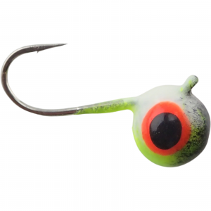 Image of Widow Maker Lures Cannon Ball Series Tungsten Jigs | Glow Chartreuse Black