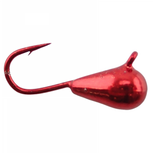 Image of Widow Maker Lures Dropper Metallic Series Tungsten Jigs | Blood Red; 3 mm