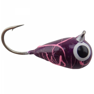 Image of Widow Maker Lures Dropper Glow Series Tungsten Jigs | Crackerized Purple Glow; 3 mm