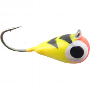 Image of Widow Maker Lures Dropper Glow Series Tungsten Jigs | Firetiger Glow; 3 mm