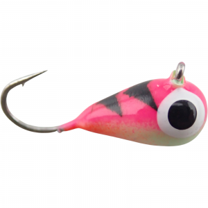 Image of Widow Maker Lures Dropper Glow Series Tungsten Jigs | Pink Tiger Glow; 3 mm