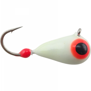 Image of Widow Maker Lures Dropper Glow Series Tungsten Jigs | White Glow; 3 mm