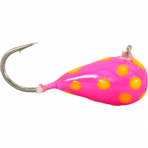 Image of Widow Maker Lures Dropper Glow Series Tungsten Jigs | Pink Polka Dot Glow; 3 mm