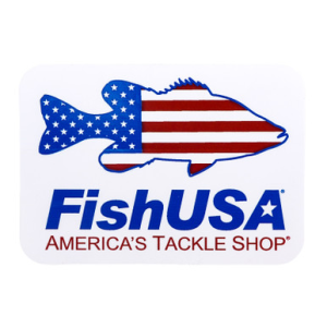 Image of FishUSA Bass Stars & Stripes Decal