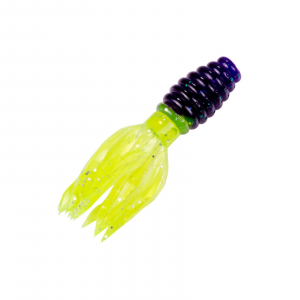 Image of Strike King Mr. Crappie Crappie Thunder Soft Bait | Junebug/Chartreuse; 1 3/4 in.