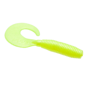 Image of Zoom Fat Albert Curly Tail | Chartreuse Pearl; 3 in.