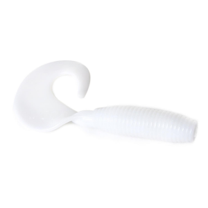 Image of Zoom Fat Albert Curly Tail | White; 3 in.