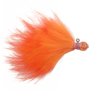 Image of VooDoo Custom Tackle Candy Bead Jig | Blood Shot/Orange; 6 mm