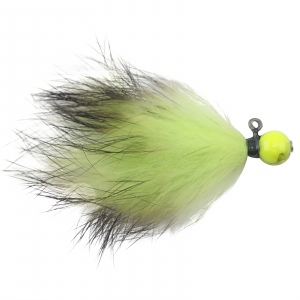 Image of VooDoo Custom Tackle Candy Bead Jig | Toxic Chartreuse/Chartreuse-Black; 6 mm