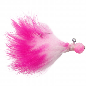 Image of VooDoo Custom Tackle Candy Bead Jig | Toxic Pink/Pink-White; 6 mm