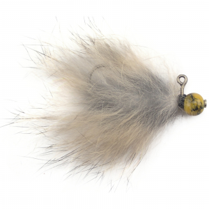 Image of VooDoo Custom Tackle Candy Bead Jig | Toxic Yellow/Natural; 6 mm