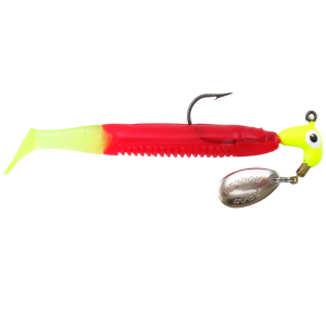 Image of Team Crappie Slab Dragger Road Runner Jigs | Chartreuse-Red-Chartreuse; 1/16 oz.