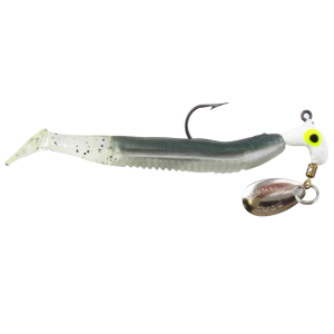Image of Team Crappie Slab Dragger Road Runner Jigs | White-Gray-Glimmer; 1/8 oz.