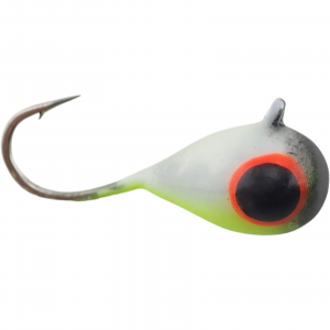 Image of Widow Maker Lures Dropper Series Tungsten Jigs | Glow Chartreuse Black; 14