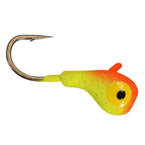 Image of Lindy Tungsten Toad Jig | Chartreuse/Orange; 14