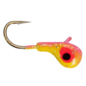 Image of Lindy Tungsten Toad Jig | Pink/Chartreuse Yellow; 14