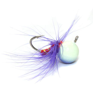 Image of Custom Jigs & Spins JAJE Tungsten Bug | Purple/Glow; 10