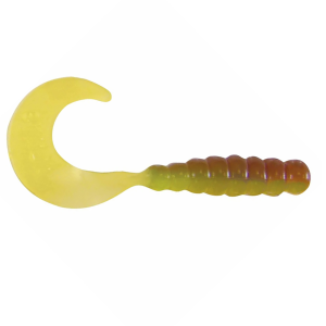 Image of Kalin's Triple Threat Grub Soft Bait | Green Weenie; 2 in.