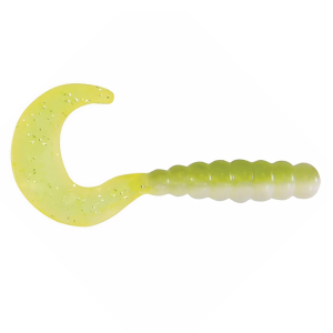 Image of Kalin's Triple Threat Grub Soft Bait | Lemon Meringue; 2 in.