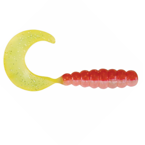 Image of Kalin's Triple Threat Grub Soft Bait | Red Hot Mama; 2 in.