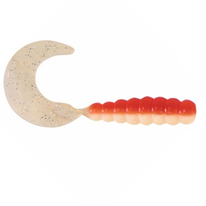 Image of Kalin's Triple Threat Grub Soft Bait | Orange CRUSH; 2 in.