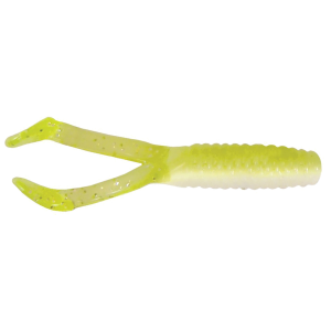 Image of Kalin's Triple Threat Crappie Scrub Soft Bait | Lemon Meringue; 1 3/4 in.