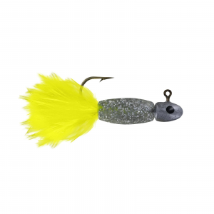 Image of Big Bite Baits Lindner Panfish Special Jig | Silver Glitter-Chartreuse; 3/32 oz.