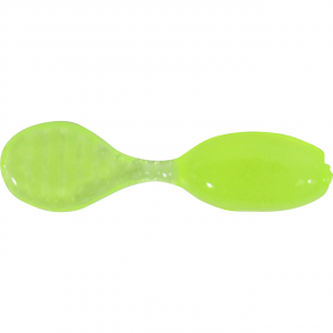 Image of P-3 Plastics Micro Spugg Soft Bait | Glow Chartreuse; 1/2 in.