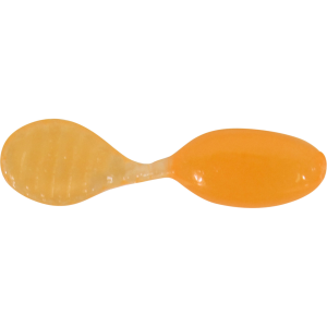 Image of P-3 Plastics Micro Spugg Soft Bait | Glow Orange; 1/2 in.