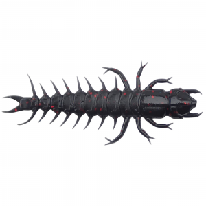 Image of Case Plastics Large Hellgrammites | Black Neon; 3 1/4 in.