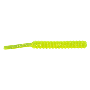 Image of Cubby Nail Tail Soft Bait | Clear Chartreuse-Glitter