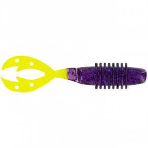 Image of Big Bite Baits Kamikaze Crappie Swimon | Purple Opaque-Chartreuse Tail; 2.5 in.