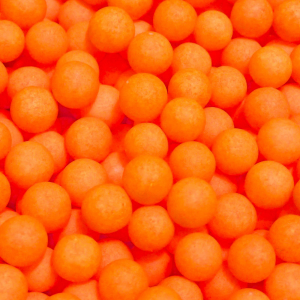 Image of Mad River Floaties Floating Beads | Fluorescent Orange; 6 mm