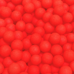 Image of Mad River Floaties Floating Beads | Fluorescent Red; 6 mm