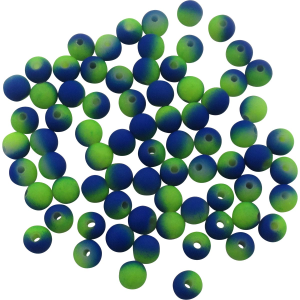 Image of Dutch Fork Premium Beads | Neon Chartreuse-Blue; 8 mm