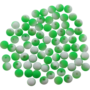 Image of Dutch Fork Premium Beads | Neon Green-White; 8 mm