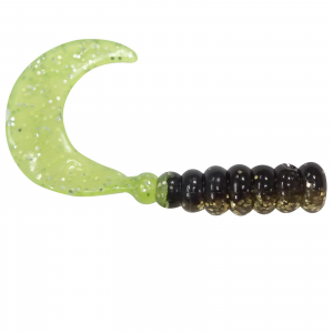 Image of Southern Pro Hot Grubs | Black Gold Shiner; 2 in.