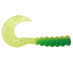 Image of Southern Pro Hot Grubs | Green/Yellow; 2 in.