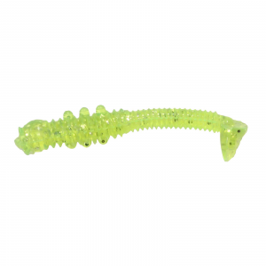 Image of Southern Pro Tiny Worms | Chartreuse Sparkle; 1 1/2 in.