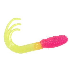 Image of Southern Pro Triple Tip Grubs | Hot Pink/Chartreuse; 2 in.