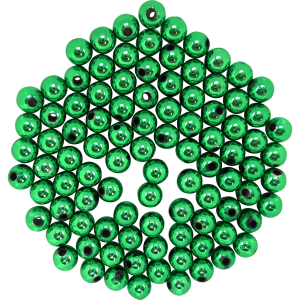 Image of Dutch Fork Premium Beads | Metallic Green; 6 mm