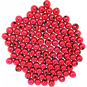 Image of Dutch Fork Premium Beads | Metallic Red; 6 mm