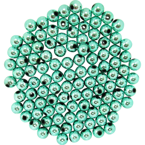 Image of Dutch Fork Premium Beads | Metallic Teal; 6 mm