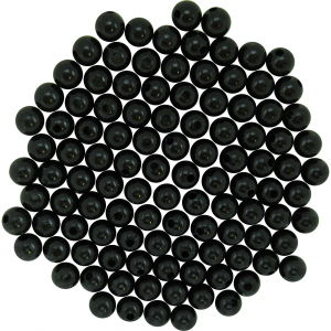 Image of Dutch Fork Premium Beads | Solid Black; 6 mm