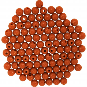 Image of Dutch Fork Premium Beads | Solid Brown; 6 mm
